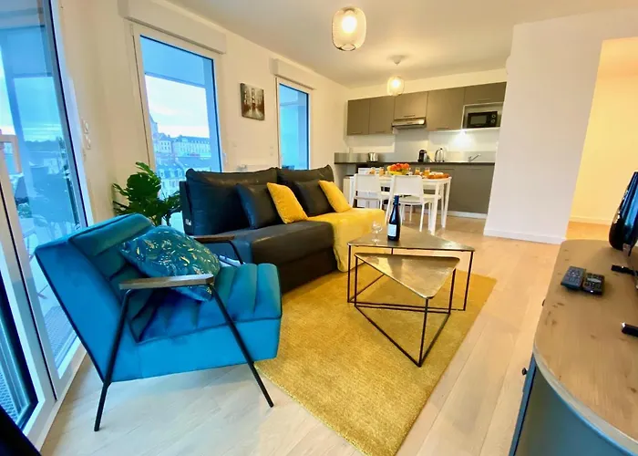 Apartment Presqu'ile De Caen, Terrasse & Parking Caen